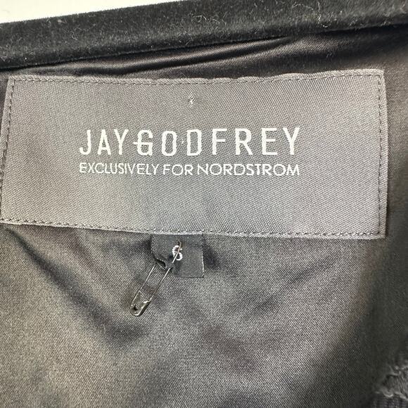 Jay Godfrey Black Snakeskin Fitted Sheath Cocktail Evening Dress 6 Sexy - Picture 2 of 8